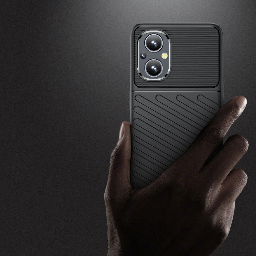 Back panel cover Hurtel  Thunder Case flexible armored cover for OnePlus Nord N20 5G black