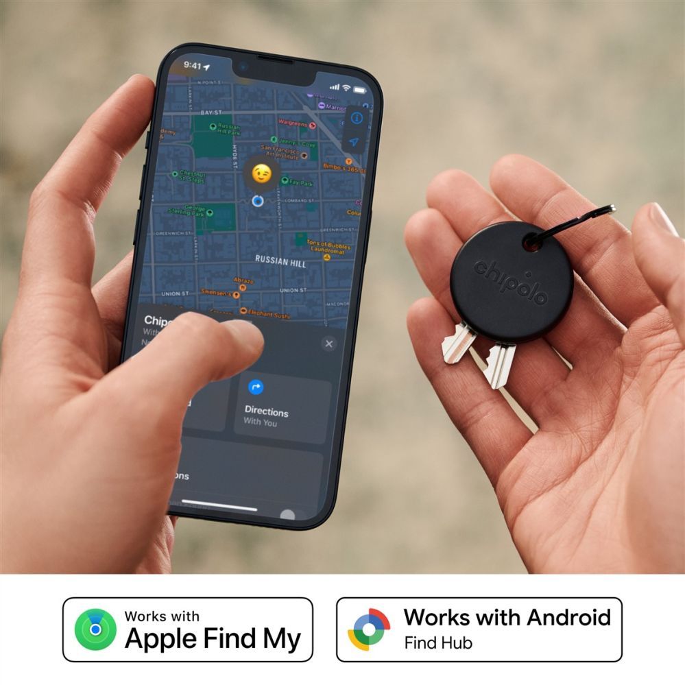 Other goods chipolo  Chipolo POP – Bluetooth Tracker with Replaceable Battery for iOS & Android, Black