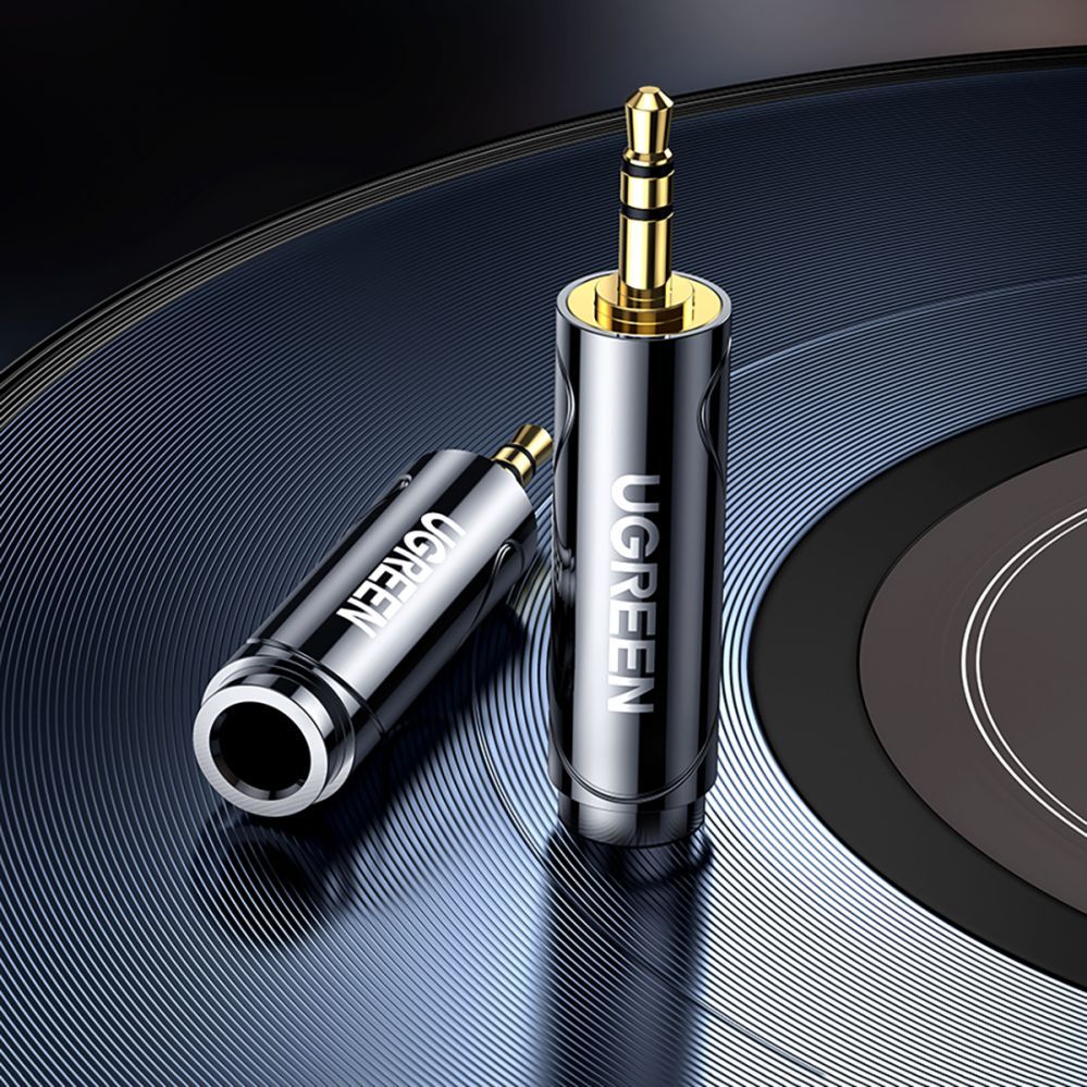 Üleminek Ugreen  Ugreen adapter 3.5mm audio adapter (male) to 6.35mm mini jack (female) gray (AV168) Grey