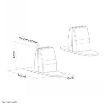 Кронштейн для телевизора NEOMOUNTS BY NEWSTAR  NEOMOUNTS DESK STAND FOR NS-GLSPROTECTXXX - SET OF 2