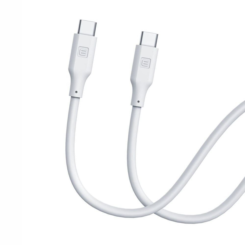 Kaabel Evelatus  Evelatus USB C to USB C Silicone Cable 1.2M 60W / 20V3A White