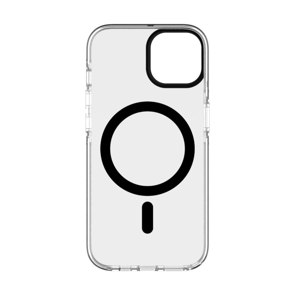 Tagakaaned Evelatus Apple iPhone 15 Clear Case PC+TPU With MagSafe Transparent Black