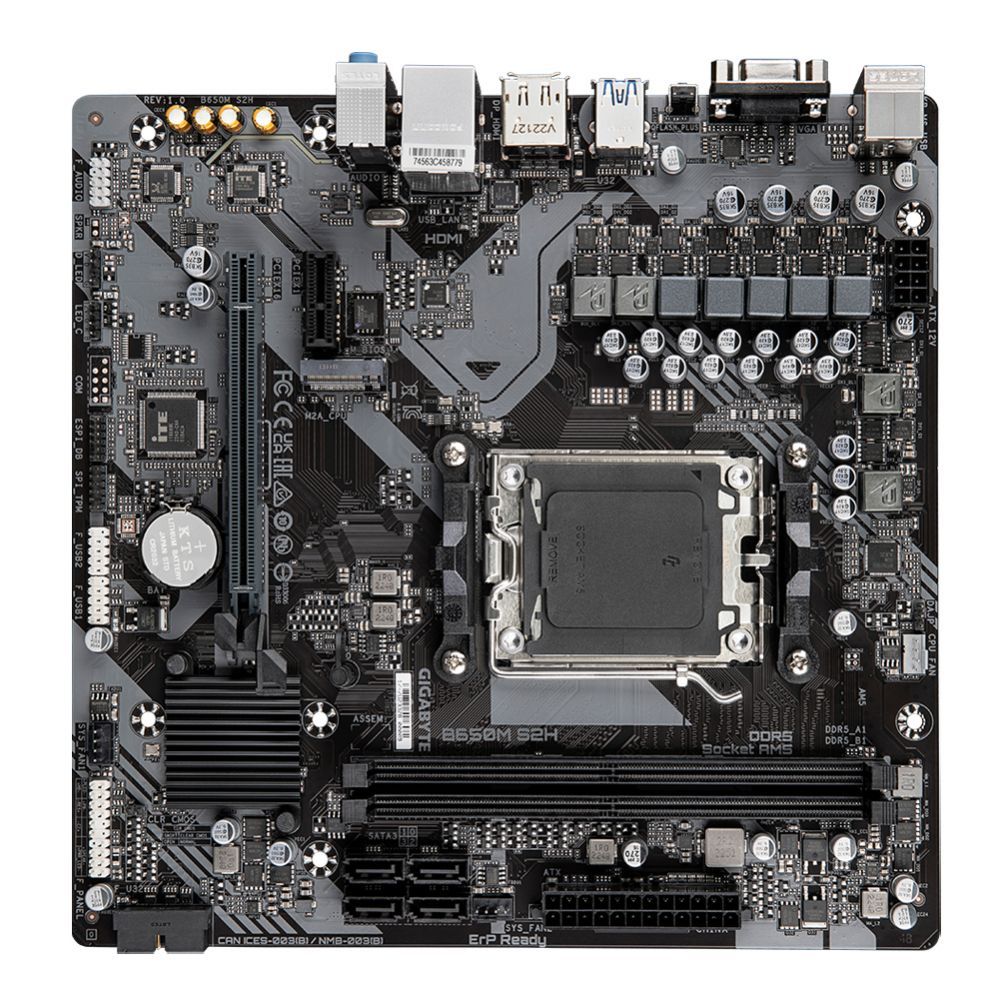 Материнская плата для процессоров Intel Gigabyte  B650M S2H 1.0 M/B
