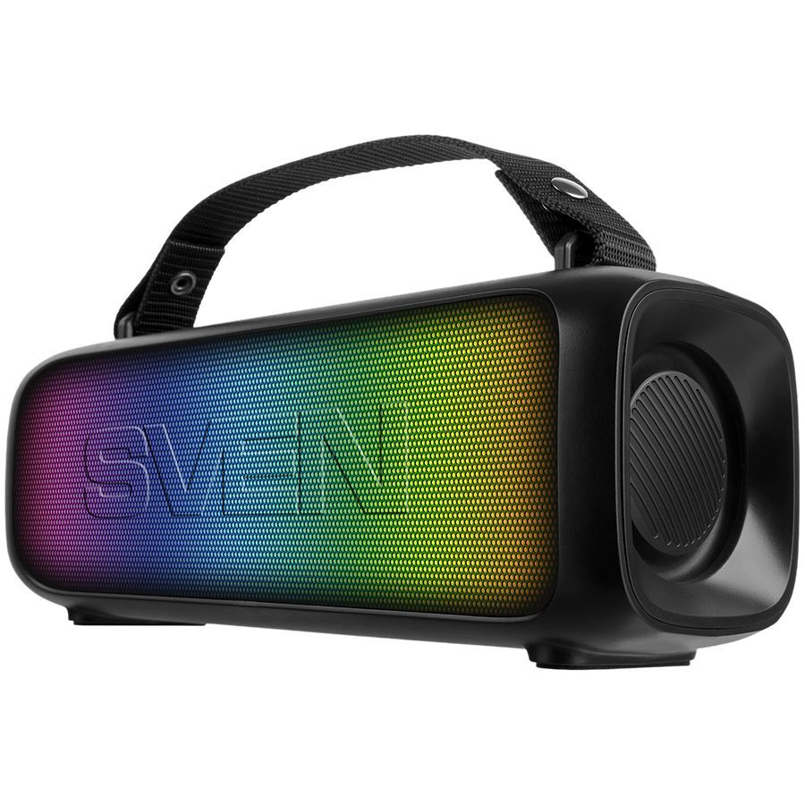 Record players Sven  Speaker 2.0 portable SVEN PS-235, black (12W, TWS, ), power output 2x6W (RMS), Bluetooth, FM, USB, lithium 1500mA*h