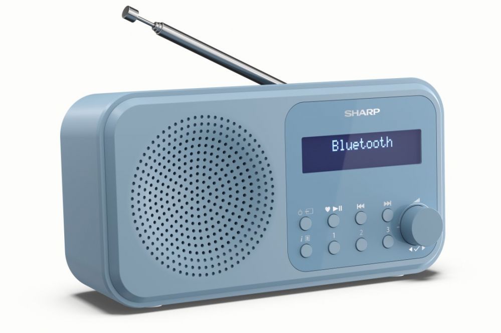 Arvutikõlarid Sharp  DR-P420(BL) Tokyo Portable Digital Radio, FM/DAB/DAB+, Bluetooth 5.0, USB or Battery Powered, Blue