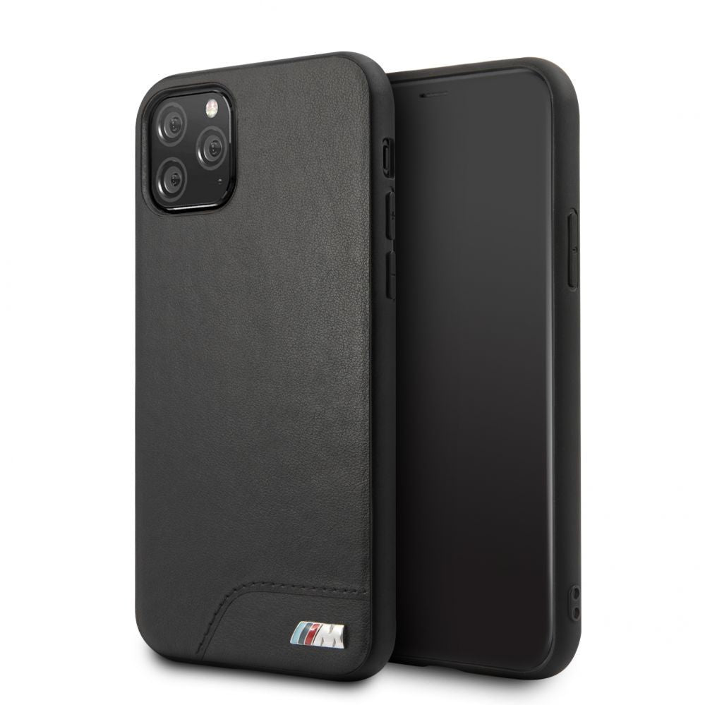 Tagakaaned BMW Apple iPhone 11 Pro Hardcase Smooth PU Leather Black