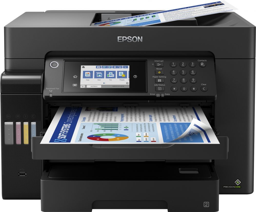 Printerid EPSON  EcoTank L15160 Colour, Inkjet, Multicunctional Printer, A3+, Wi-Fi, Black