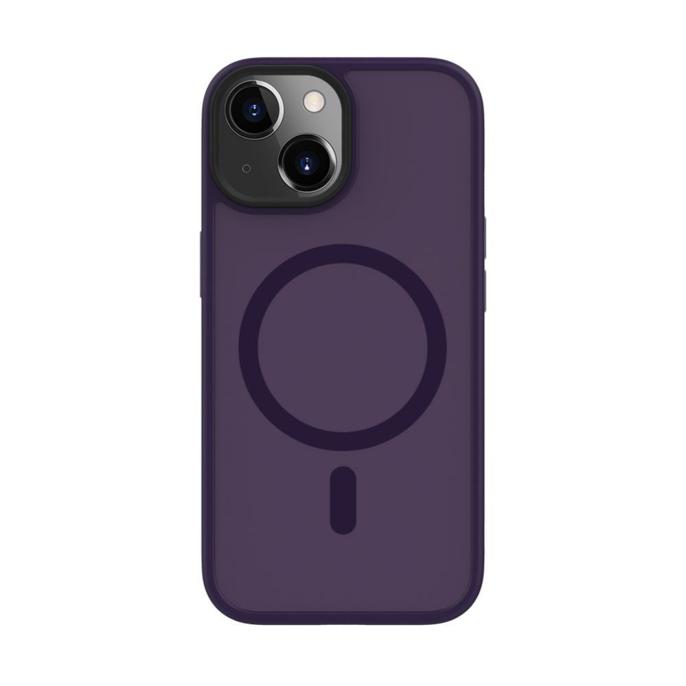Чехол на заднюю панель Evelatus Apple iPhone 15 Hybird Case With Magsafe PC+TPU Deep Purple