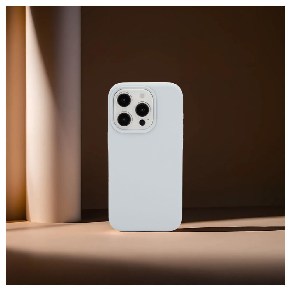 Tagakaaned Evelatus Apple iPhone 15 Pro Max Premium Magsafe Soft Touch Silicone Case New Function Grey Blue