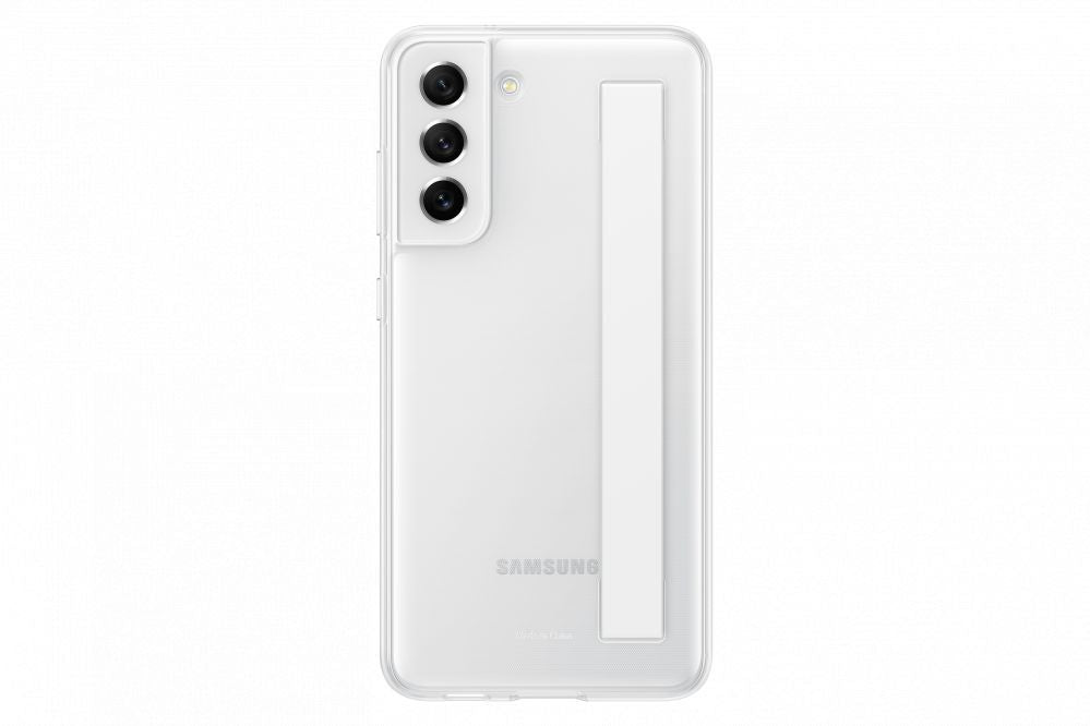 Back panel cover Samsung  Galaxy S21 FE Clear Strap Cover Case White