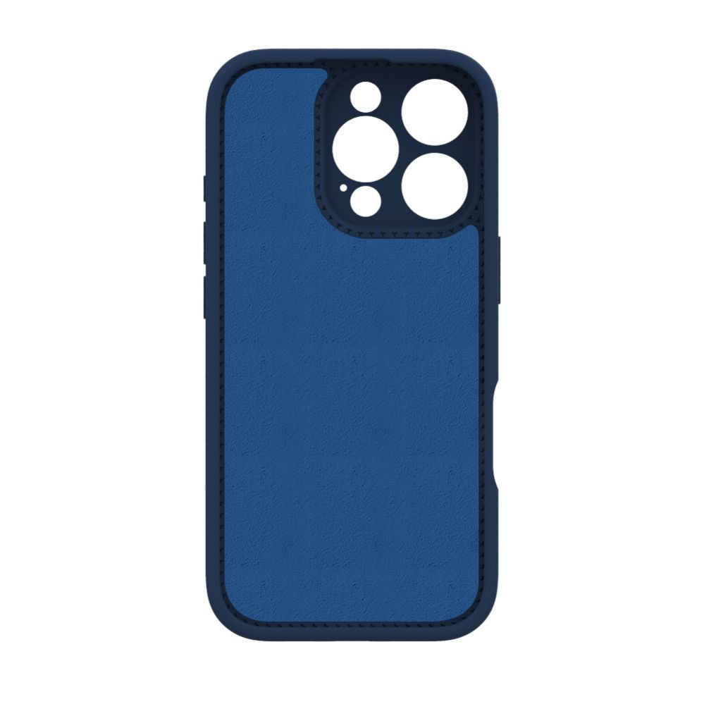 Back panel cover Evelatus Apple iPhone 16 Pro Premium Magsafe with Stand Soft Touch Silicone Case Dark Blue