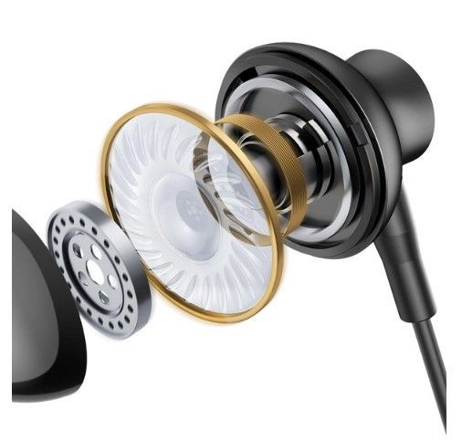 Проводные наушники Joyroom  TYPE-C Series JR-EC07 USB-C in-ear headphones metal Black