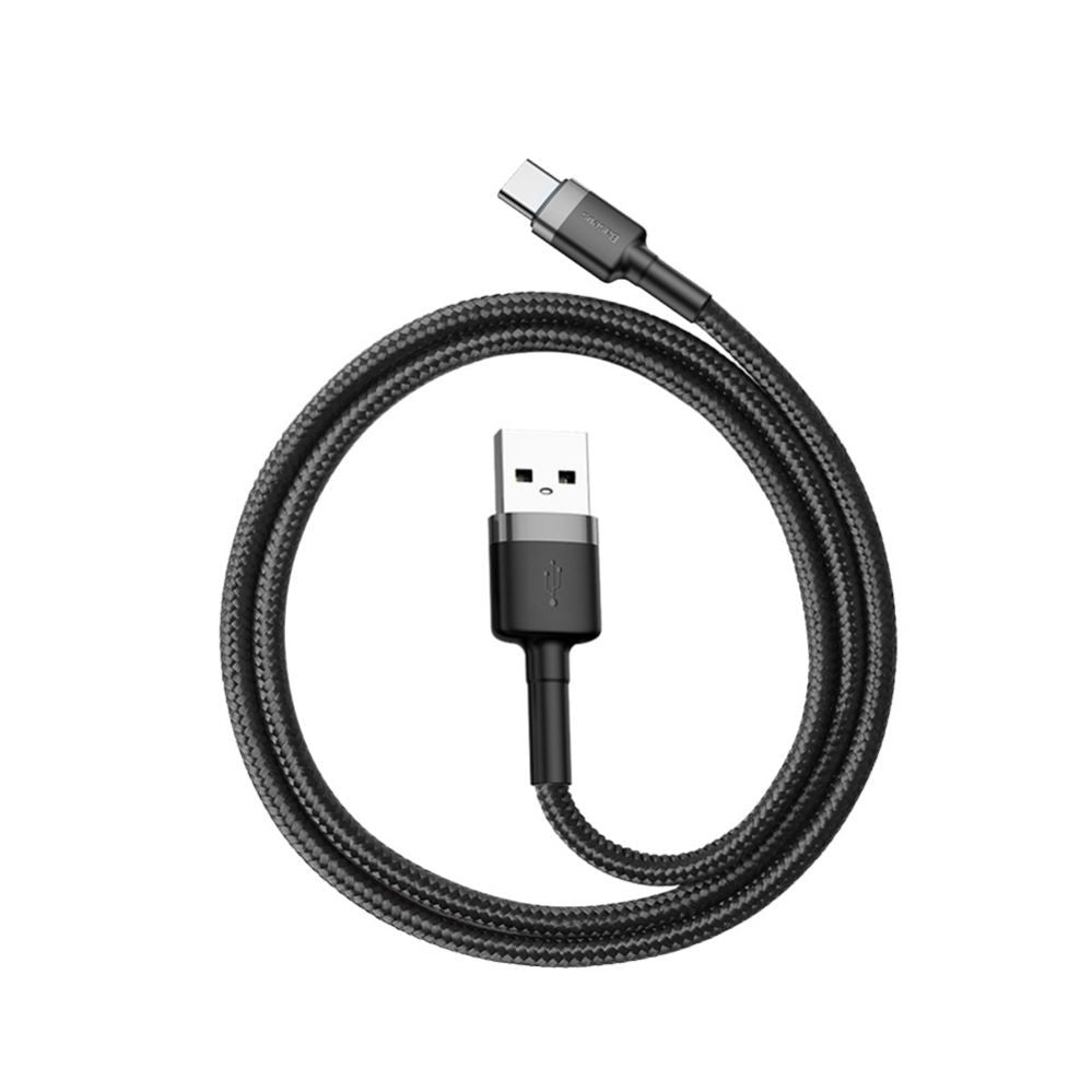 Kaabel Baseus  Baseus Cafule USB-A / USB-C QC 3.0 3A cable 0.5 m - black-gray