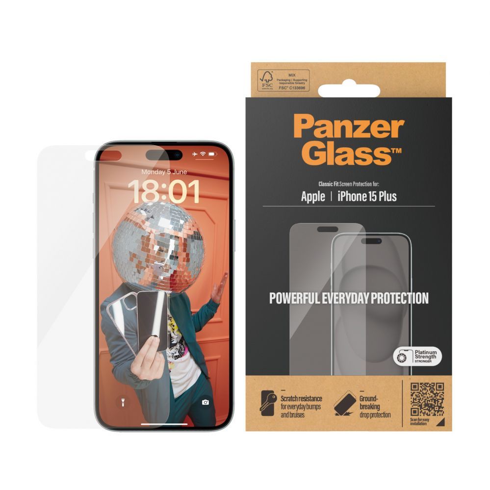 Tagakaaned PanzerGlass  Screen Protector iPhone 2023 6.7 |Classic Fit