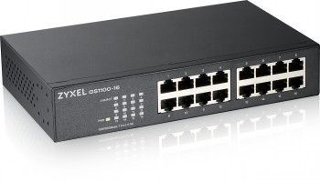 Серверы ZYXEL NETWORKS  ZYXEL GS1100-16 16 PORT GIGABIT UNMANAGED SWITCH V3 (5Y WARRANTY)