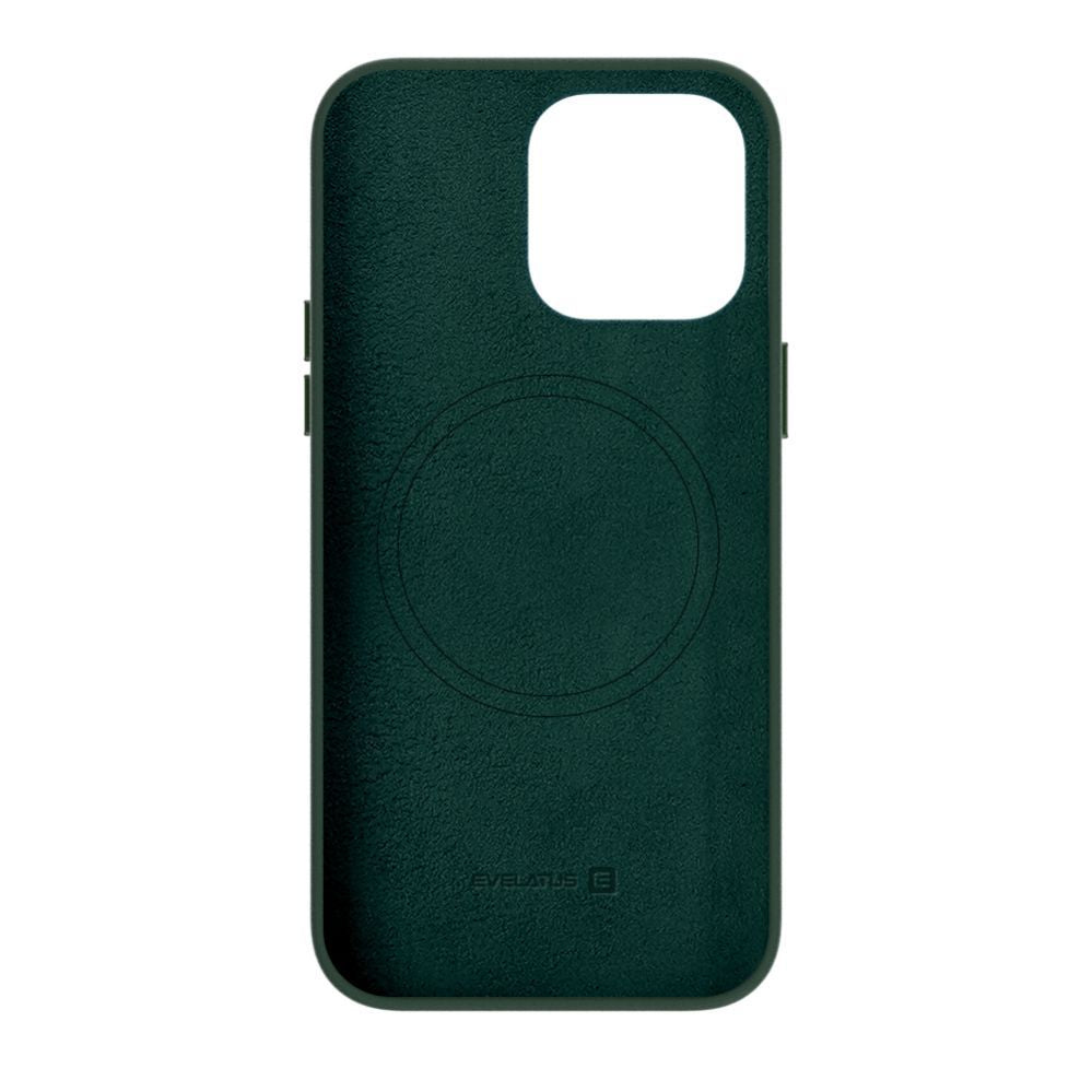 Чехол на заднюю панель Evelatus Apple iPhone 14 Pro Genuine Leather case with MagSafe Dark Green