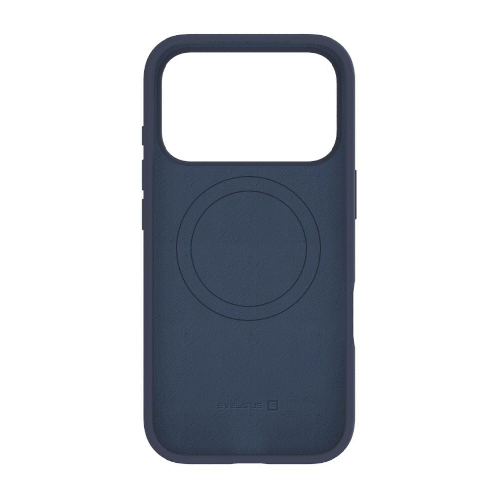 Back panel cover Evelatus Apple iPhone 17 Pro Premium Magsafe Soft Touch Silicone Case Midnight Blue