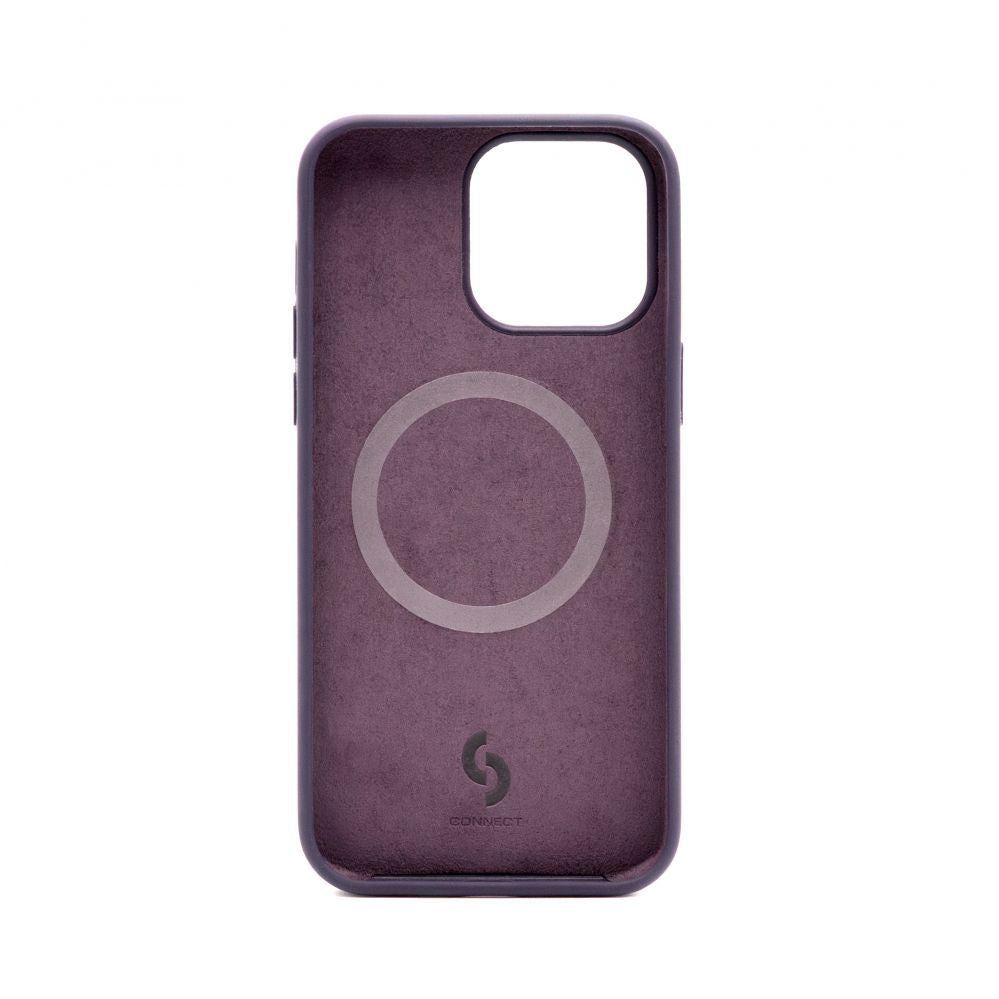 Tagakaaned Connect Apple iPhone 14 Pro Max Premium Magsafe Soft Touch Silicone Case New Function Purple