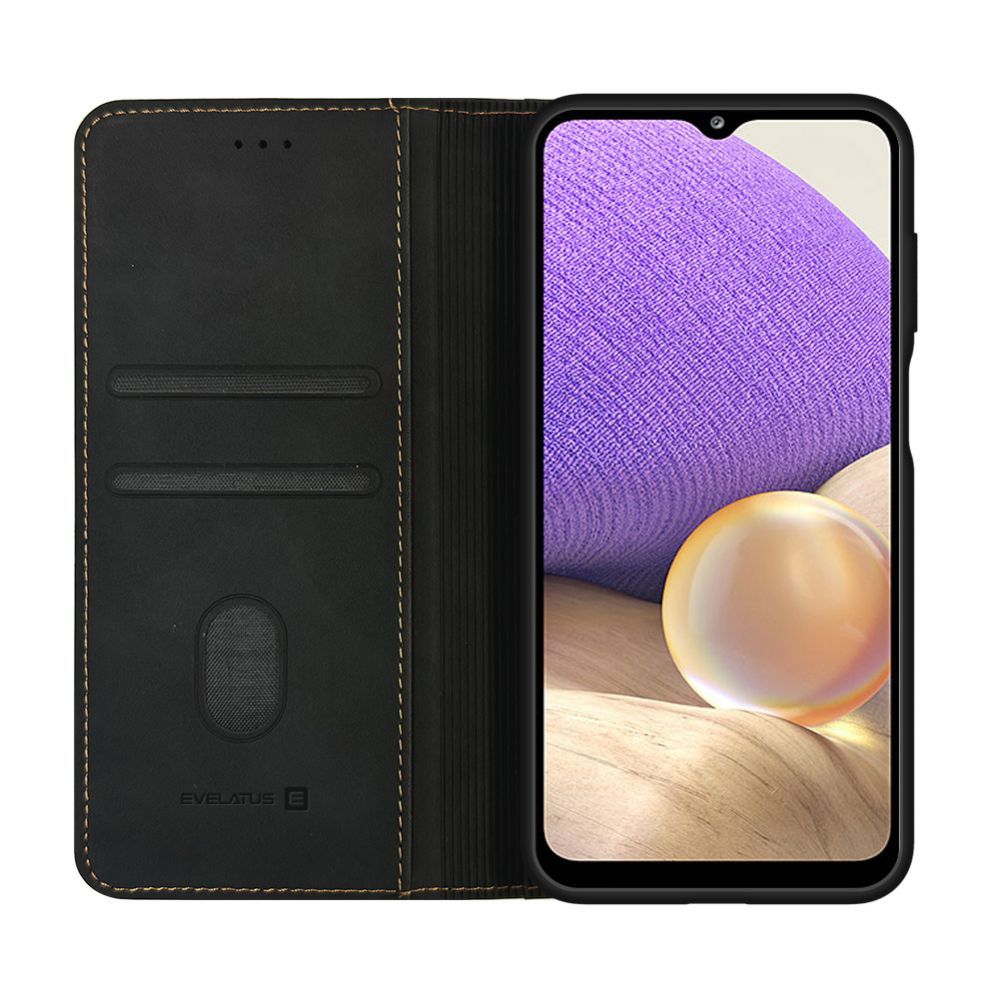 Чехол книжка Evelatus Samsung Galaxy A32 Book Case Folio Black