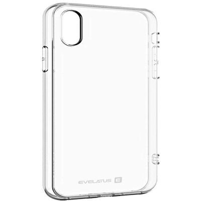 Back panel cover Evelatus Apple iPhone X Clear Silicone Case 1.5mm TPU Transparent