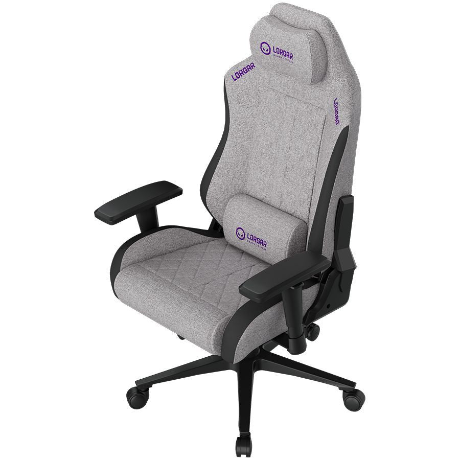 Computer chairs / desks LORGAR  LORGAR CHA41, Ergonomic Gaming Chair Advanced, premium anti-stain fabric, Grey