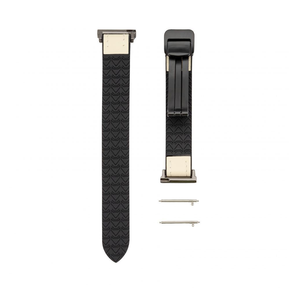 Strap Connect  20mm Silicone Leather Watch Straps with Magnetic White