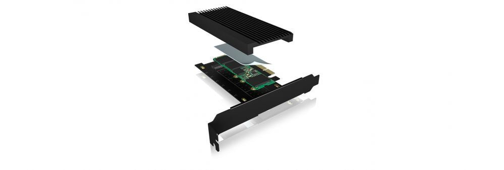 Üleminek Raidsonic  Converter for 1x HDD/SSD for PCIe x4 slot IB-PCI208-HS	 Black