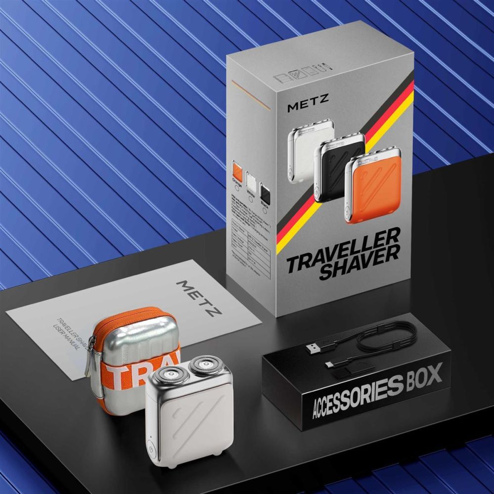 Razor METZ  MZXZ021 Metz Traveller Shaver, Black.