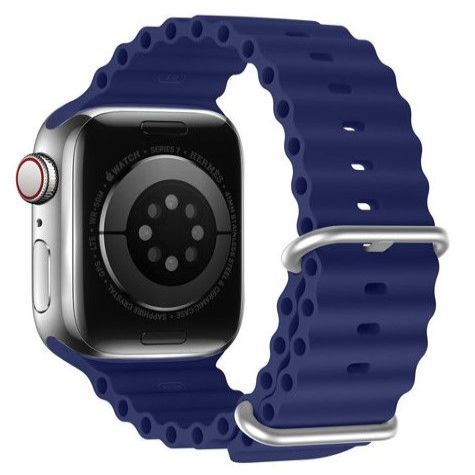 Rihm Dux Ducis  Strap Watch Strap 8 / 7 / 6 / 5 / 4 / 3 / 2 / SE (45 / 44 / 42mm) Silicone Band Bracelet Navy Blue