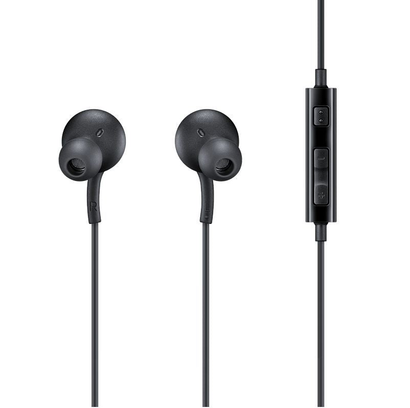 Wired headphones Samsung  Earphones 3.5mm HF volume regulator Black