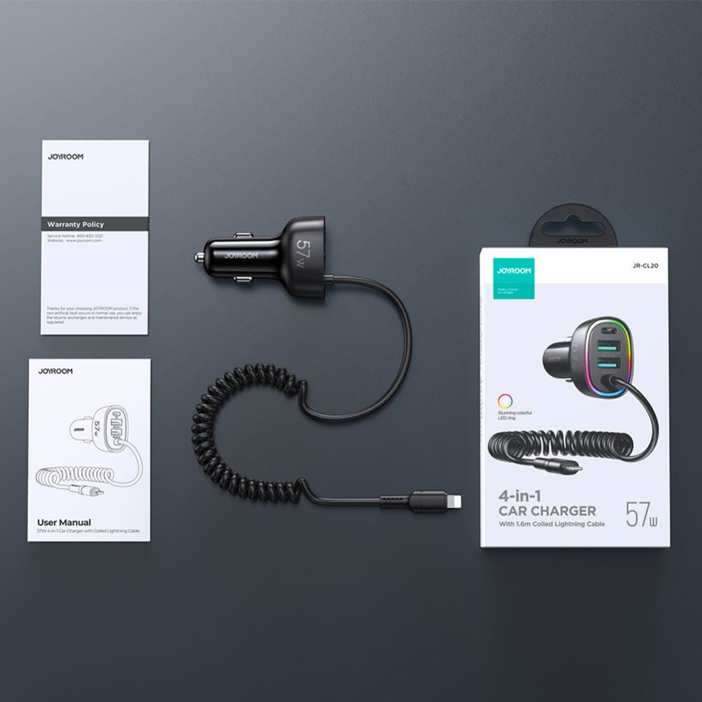 Kaabel Joyroom  Lightning (male) || USB-A (female) || USB-C (female)