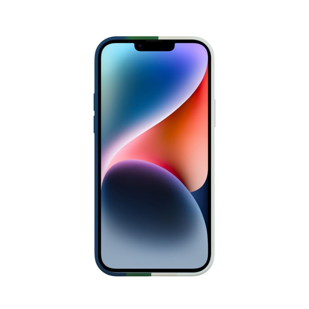 Tagakaaned Evelatus Apple iPhone 14 Silicone case Multi-Colored Green