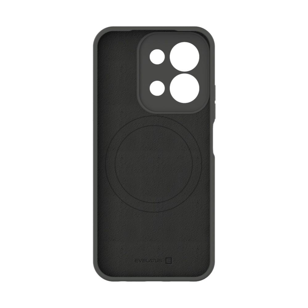 Tagakaaned Evelatus Xiaomi Redmi 15C 4G/5G Premium Magnetic Soft Touch Silicone Case Dark Grey