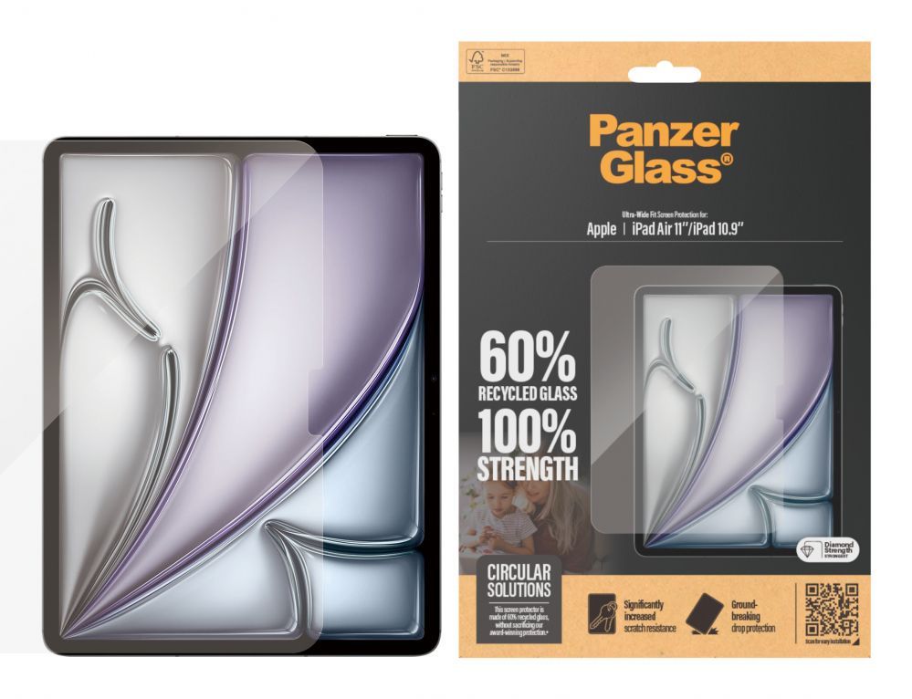 Kaitseklaasid PanzerGlass  Screen Protector iPad Air 10.9" 2024 | iPad 10.9" | Ultra-Wide Fit