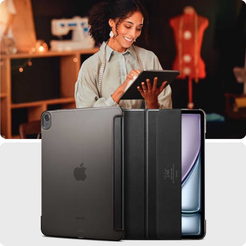 Tagakaaned Spigen  Spigen Smart Fold Case for iPad Air 13" 2024 - Black