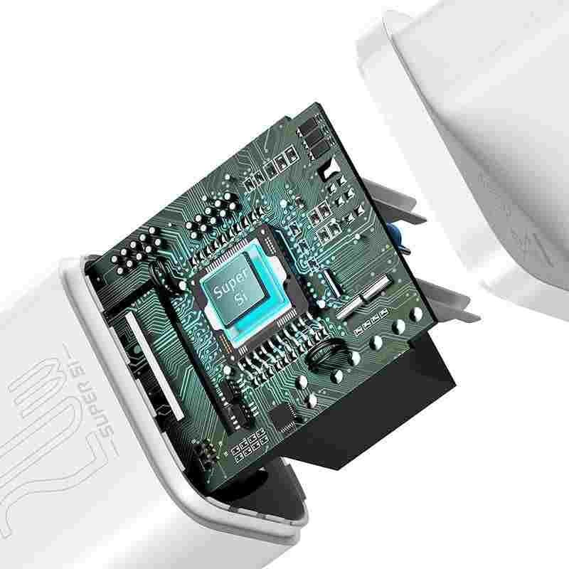 Адаптер Baseus  Baseus Super Si Quick Charger 1C 20W (white)