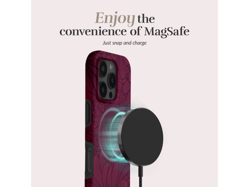 Back panel cover Mio  MIO Berry Blooms Magsafe Compatible for iPhone 17