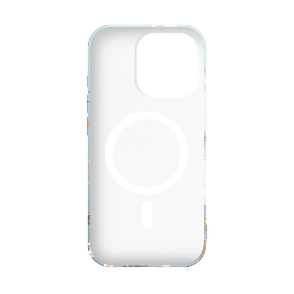 Tagakaaned Evelatus Apple iPhone 16 Pro Max Slim Shell with Magsafe customized print design Flower Blue
