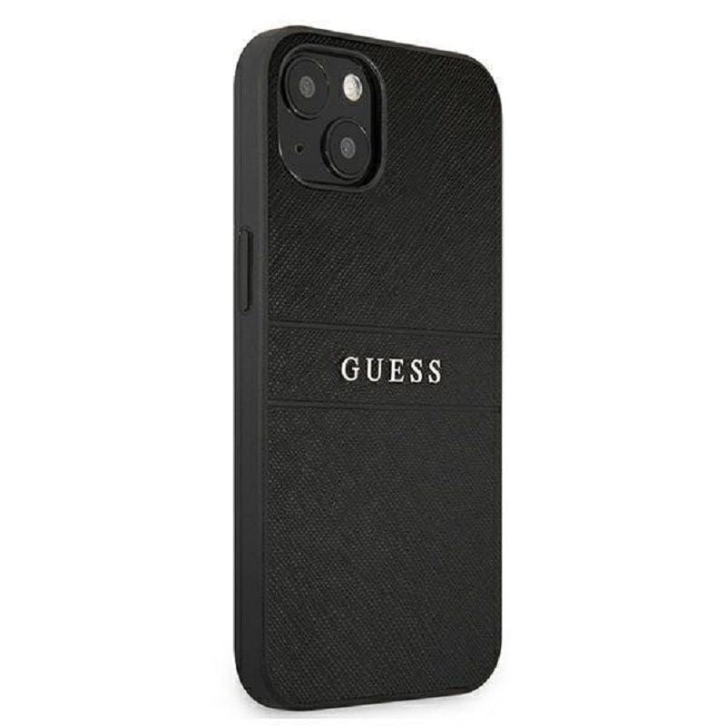 Back panel cover Guess Apple iPhone 13 Mini PU Leather Saffiano Case Black
