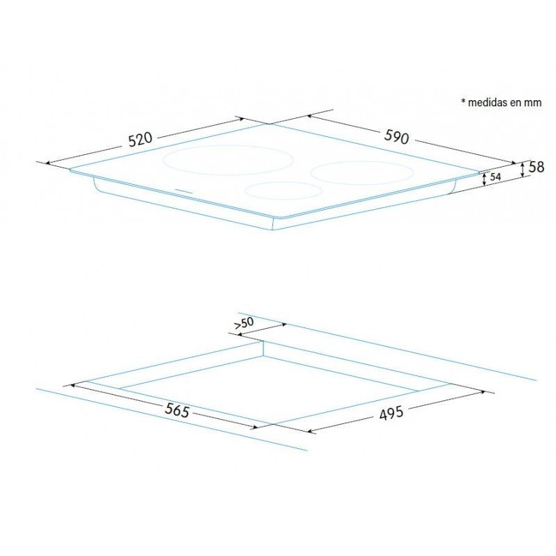 Table stoves Edesa  EIR-6331 B