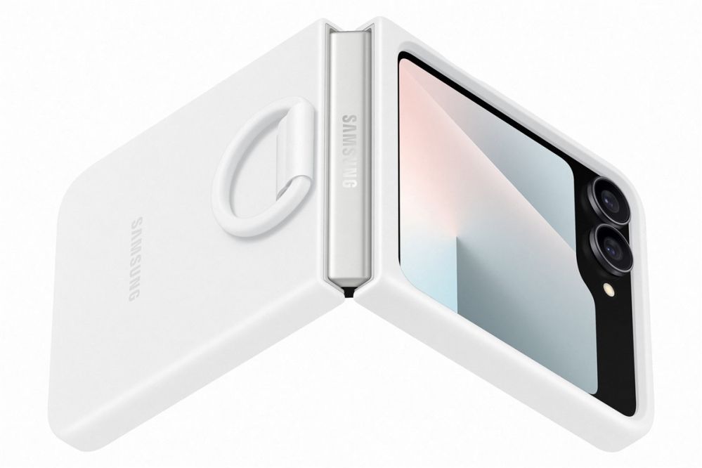 Tagakaaned Samsung  PF741TWEGWW Silicone Case Samsung Galaxy Flip7 FE, White