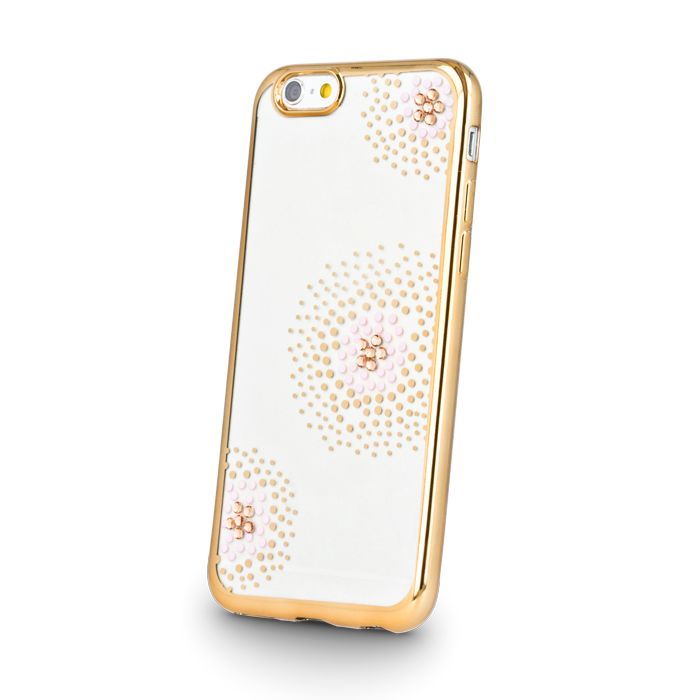 Tagakaaned Beeyo Sony E5 Flower Dots TPU Gold
