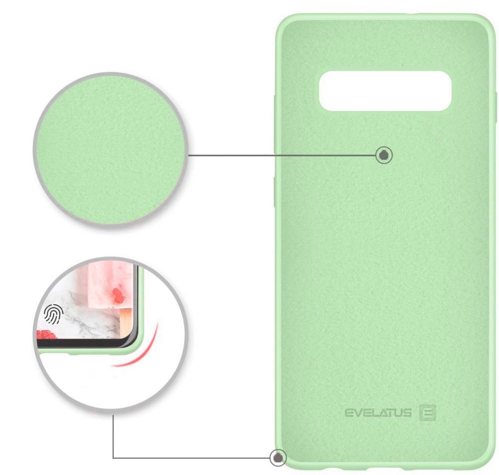 Чехол на заднюю панель Evelatus Samsung Galaxy S10 Nano Silicone Case Soft Touch TPU Mint