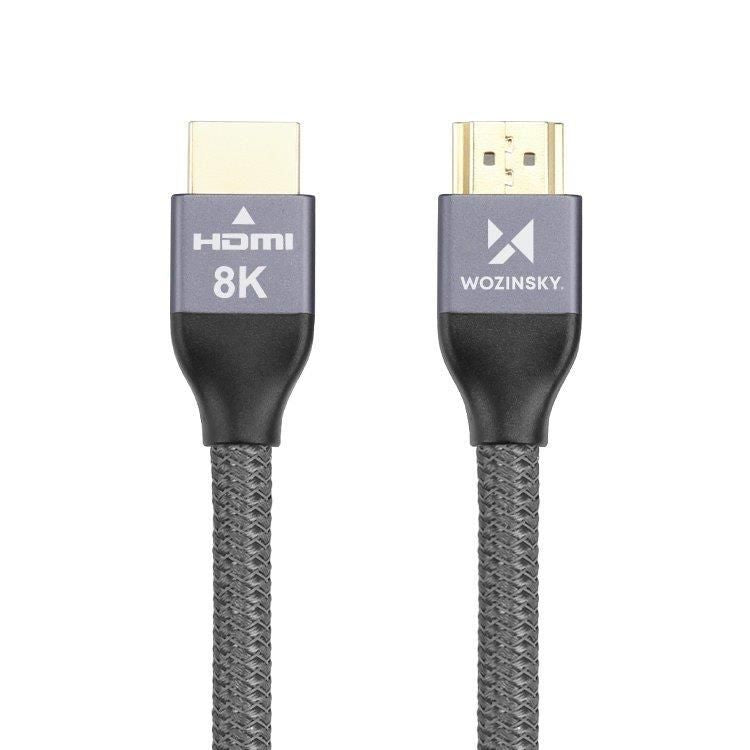 Кабель Wozinsky  Wozinsky cable HDMI 2.1 8K 60 Hz 48 Gbps / 4K 120 Hz / 2K 144 Hz 2 m silver (WHDMI-20)