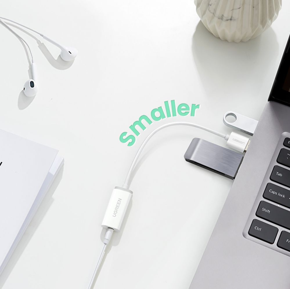 Kaabel Ugreen  Ugreen US288 60131 USB-A / USB-C QC 3.0 3A 1m cable - white White