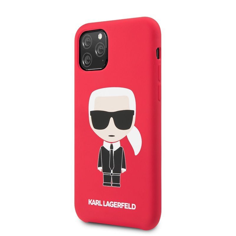Back panel cover Karl Lagerfeld Apple iPhone 11 Pro Iconic Body Cover Red