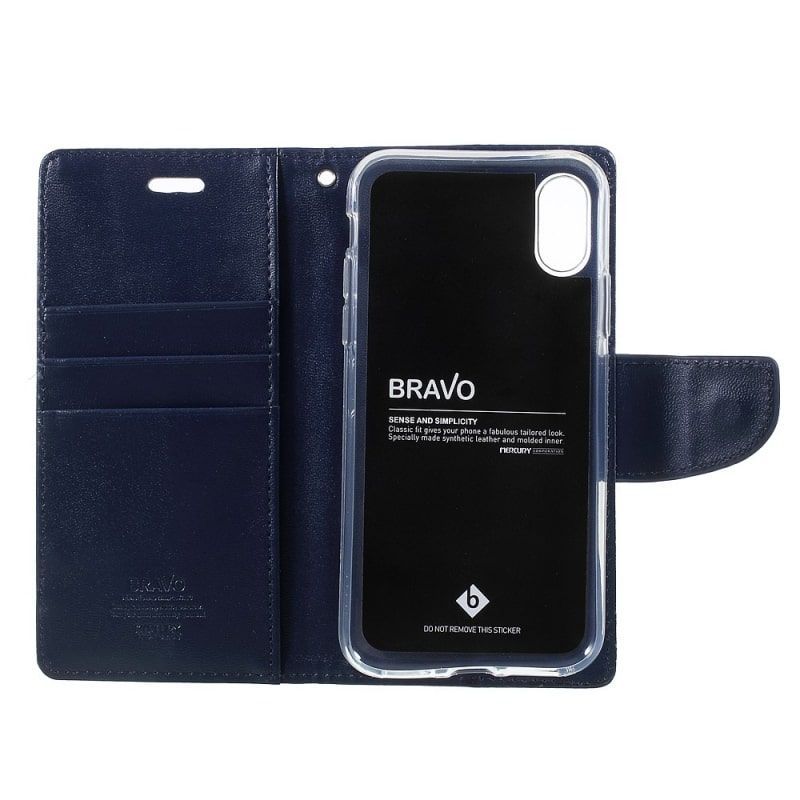 Чехол книжка Mercury Apple iPhone X/XS Bravo Diary Navy