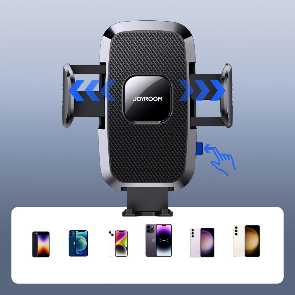 Automaatne hoidja Joyroom  Joyroom JR-ZS259 mechanical car holder universal for phone on cockpit / window - black