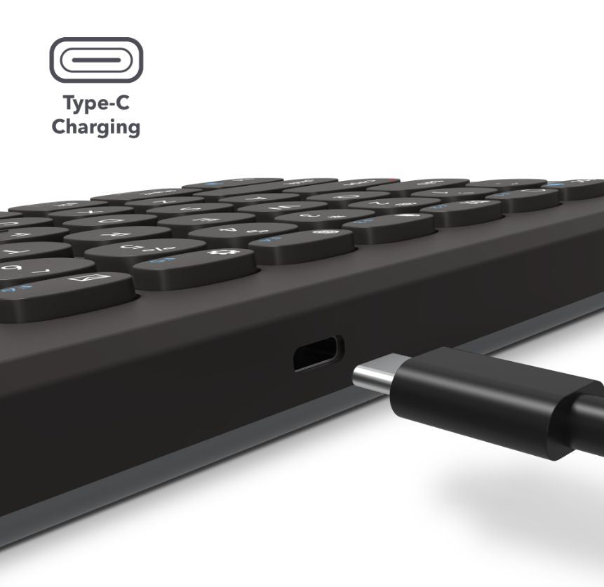 Другой аксессуар для компьютера Zagg  ZAGG Pro Keyboard 17" Full Size-Charcoal-Nordic (wireless charging on mat)