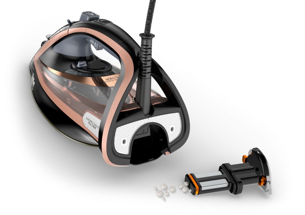 Triikrauad TEFAL  Steam Iron FV9845 3200 W, Water tank capacity 350 ml, Continuous steam 60 g/min, Black/Rose Gold